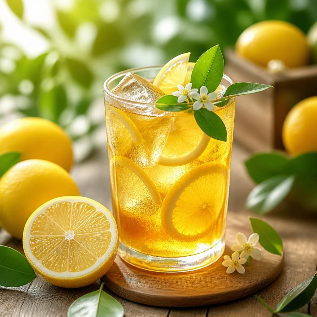 Lemon Tea Warkop 84 minuman teh lemon segar